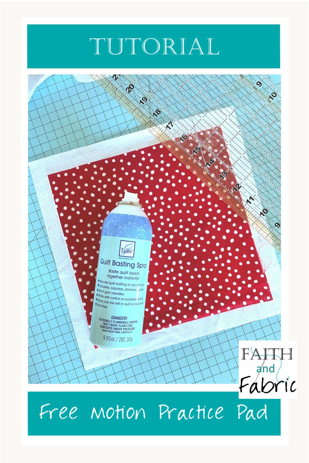 Basting Spray -  - Free Quilting Tutorials