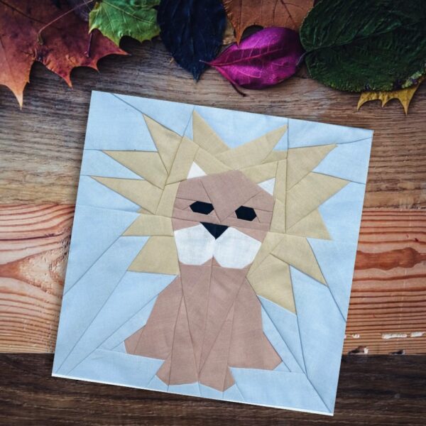 Create a beautiful quilt block made from this Daniel in the Lion's Den pattern, or design an entire quilt full of these adorable little lions! Create your own version of Daniel in the Lion's Den with this foundation paper pieced quilt block; includes instruction for 8", 10", and 12" blocks.