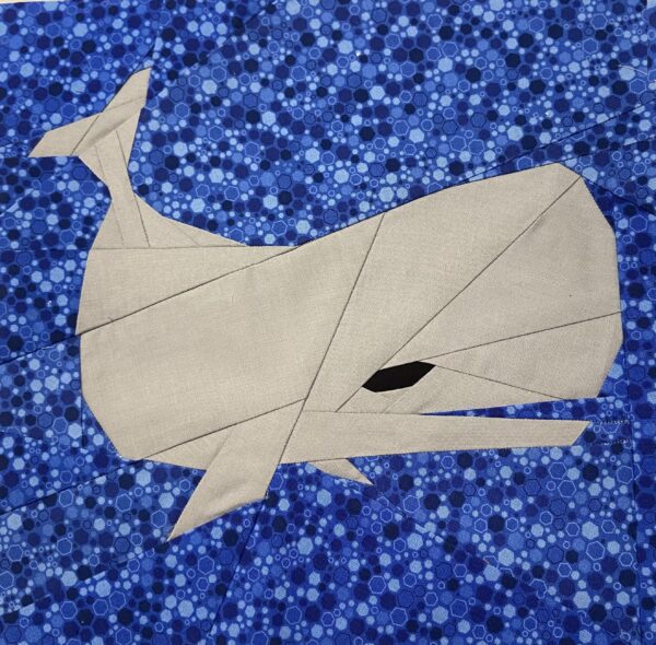 Jonah Whale Quilt Block Pattern 3