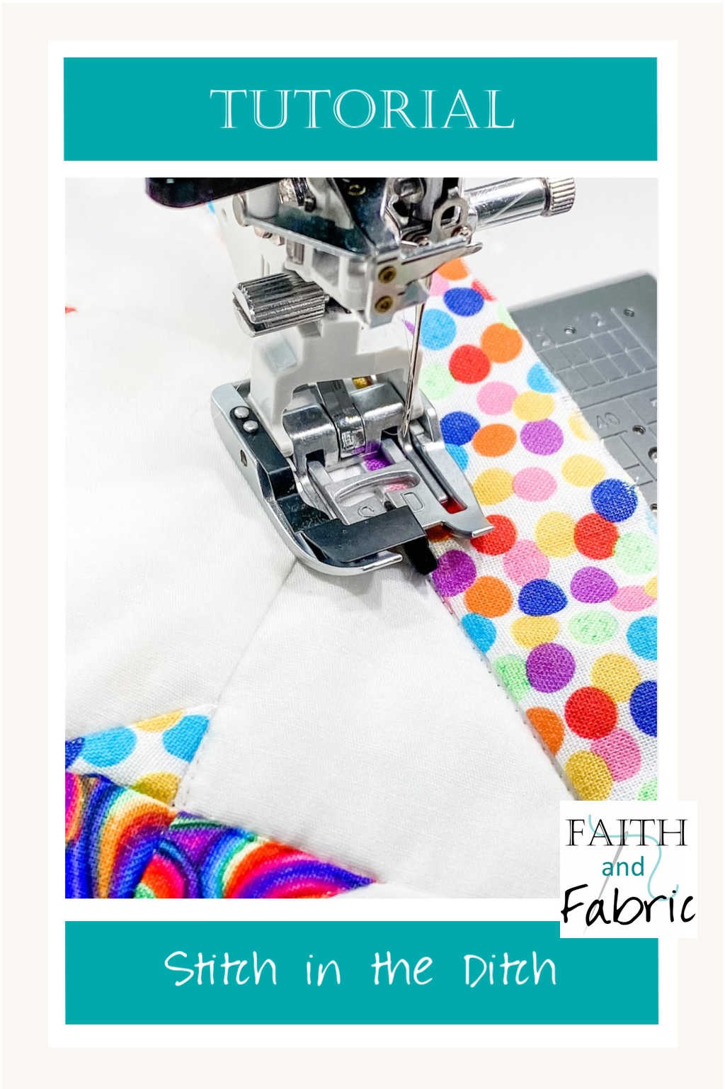 Have you ever wondered how to use your stitch in the ditch foot? Here are three tips for ensuring you get the smoothest result with hidden stitches each time you sew. Sewing with your stitch in the ditch has never been easier!