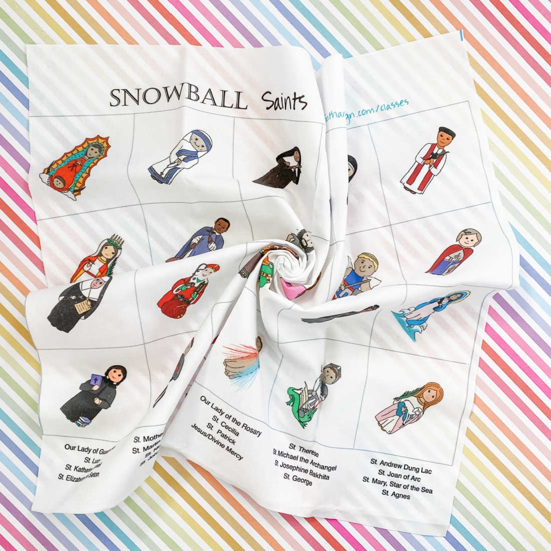 Snowball Saints Quilt Fabric Pattern