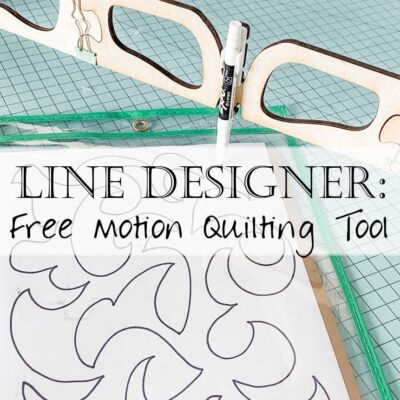 Looking for a better way to practice your Free Motion Quilting? The Line Designer tool is the answer! Practice your latest free motion quilting design on the reusable and wipeable drawing pad using a dry-erase pen; it mirrors the needle on your machine, giving you an opportunity to practice your newest FMQ design without wasting practicing pads!