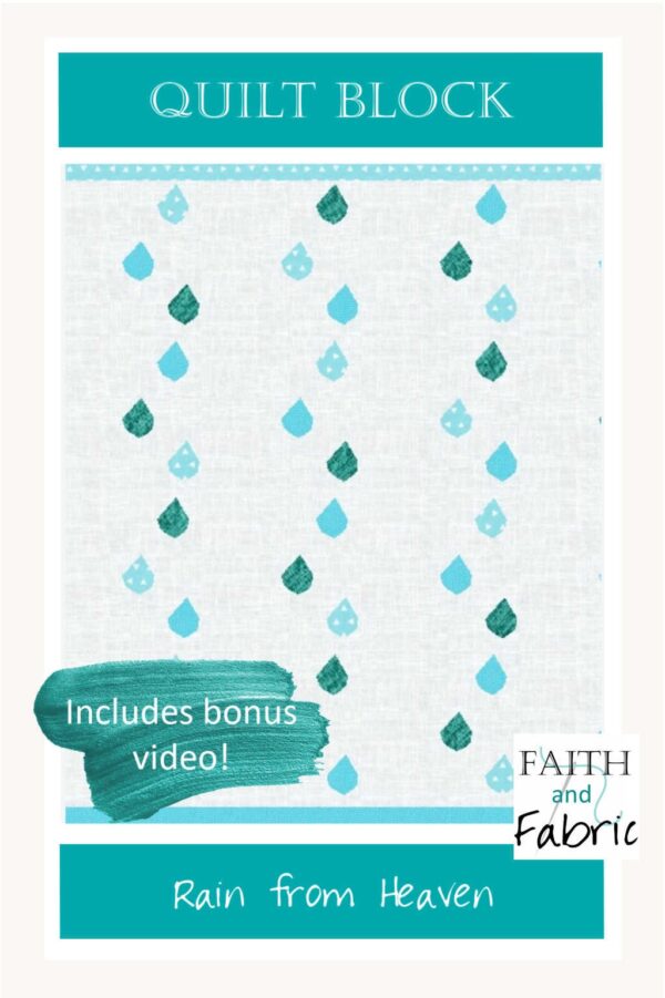 Create the gentle April showers with this rain quilt block pattern! The repeating quilt block, designed as a foundation paper pieced pattern, is lovely when repeated in alternating rain drops, set against a soft gray sky.