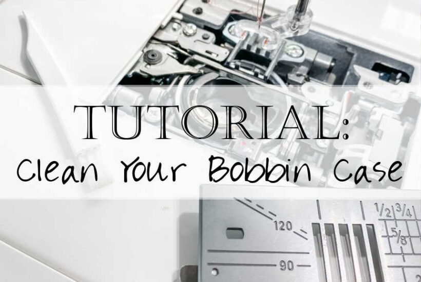 Wondering how to clean your bobbin case? Here are two simple steps to cleaning your bobbin case and restoring it to like new!