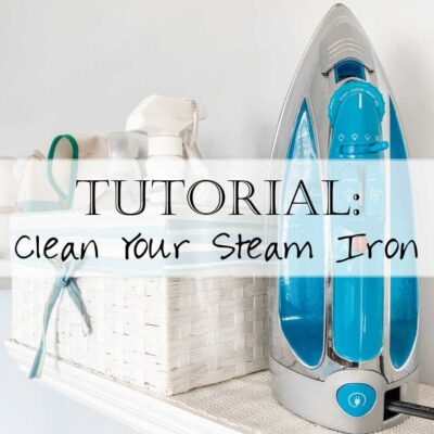 Tutorial: How to Clean Your Steam Iron (includes plate + water tank)