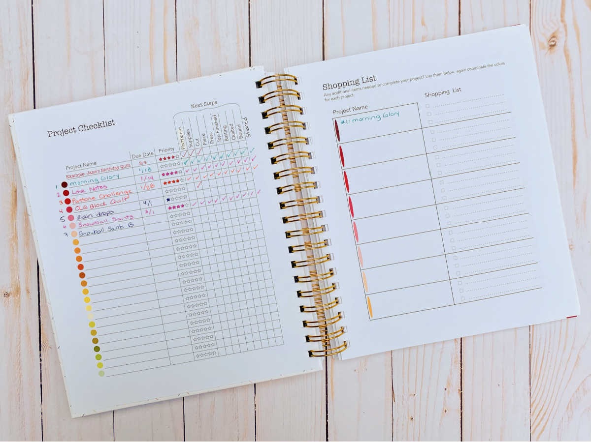 Do you have fabrics, patterns, and quilt notes all over your sewing studio? Let's get them organized with Plan to Quilt, the undated project planner designed for quilters!