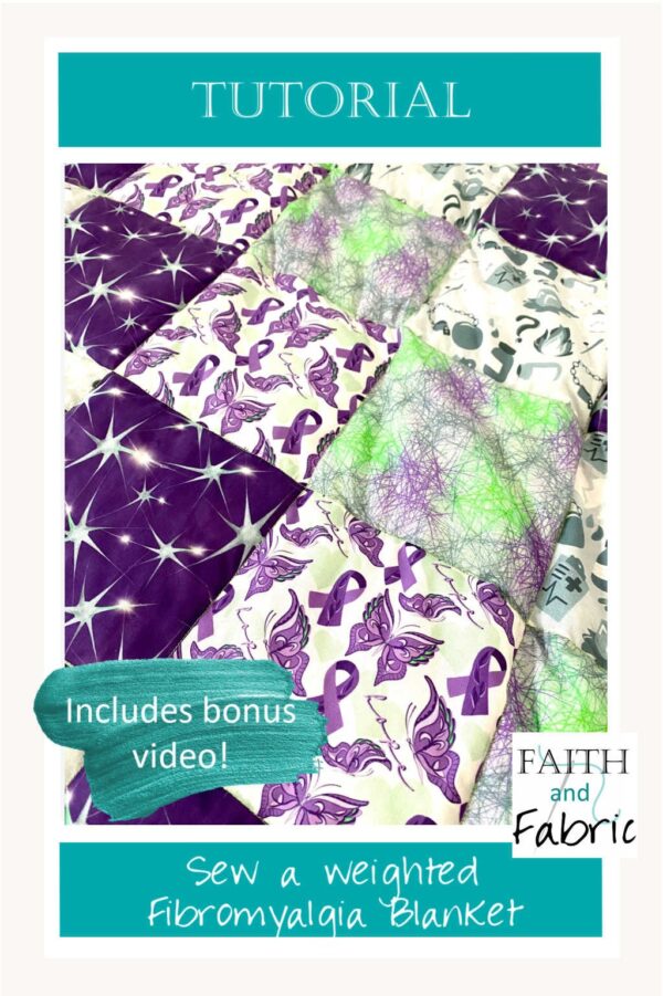 Learn how to sew a weighted blanket using fibromyalgia-inspired fabrics with this video tutorial!