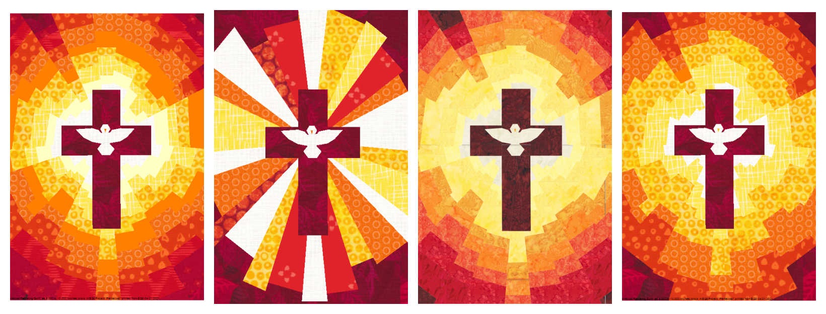 Celebrate the spirit of Pentecost with this Pentecost quilt pattern!