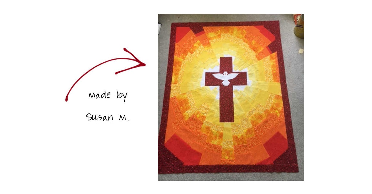 Pentecost Quilt Pattern Made by Susan