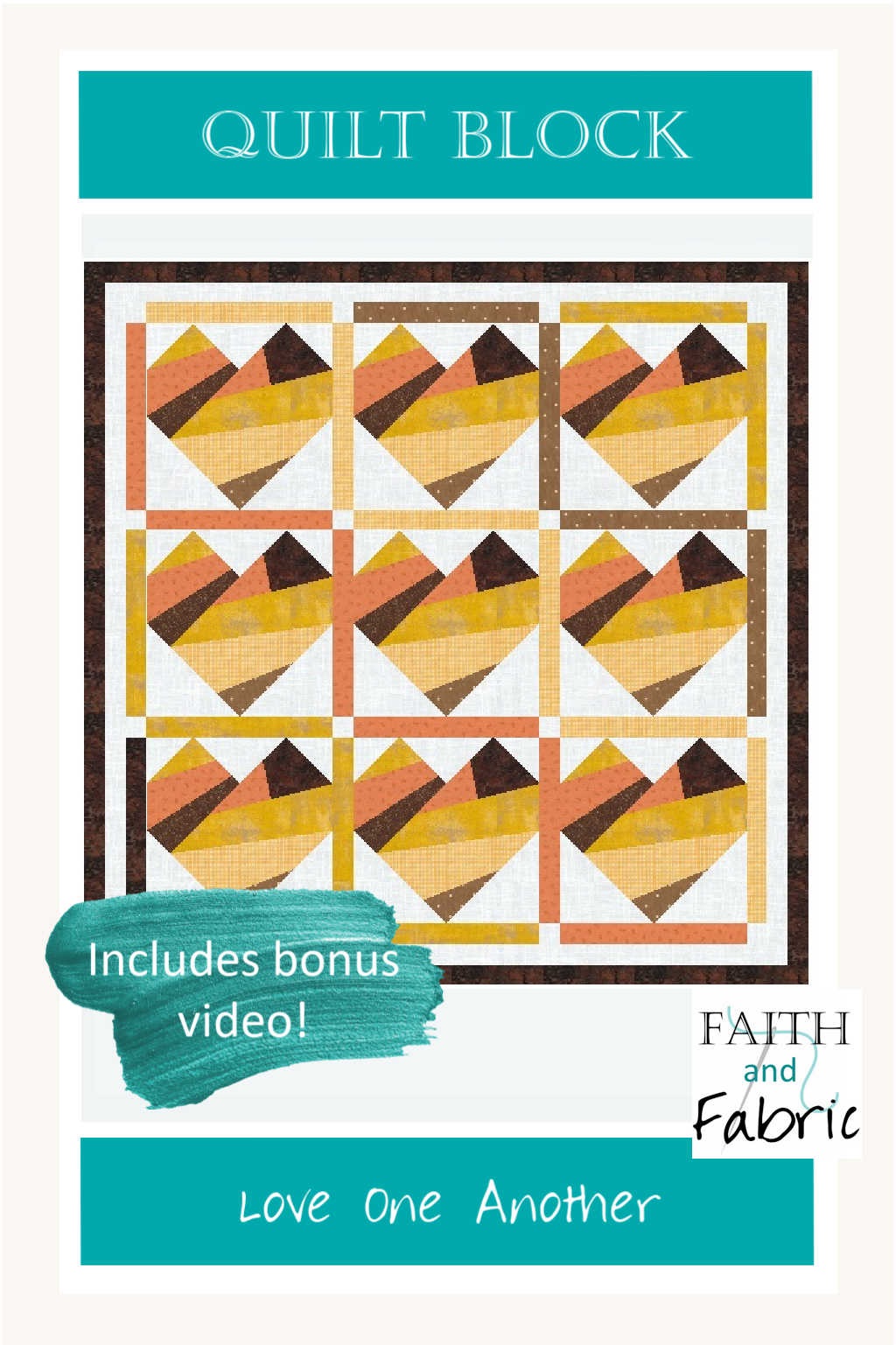 Sew a scrappy improv-style heart using this foundation paper pieced quilt pattern