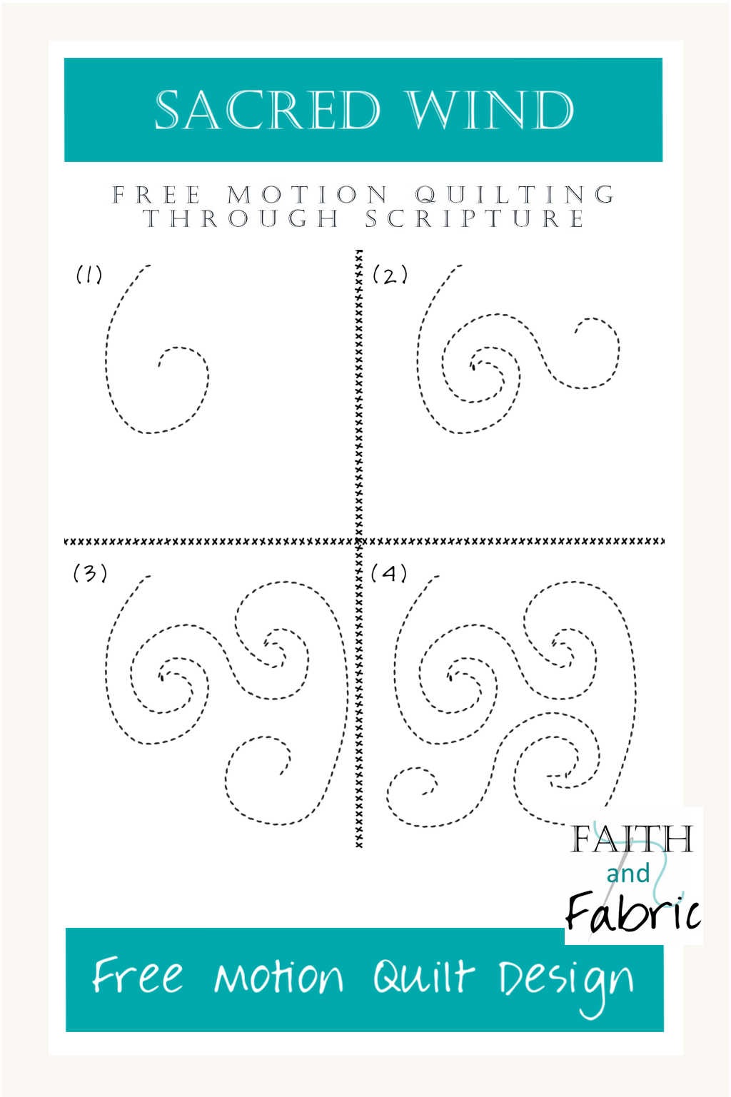 Free Motion Quilting: Sacred Wind (swirls and spirals) – Faith and Fabric