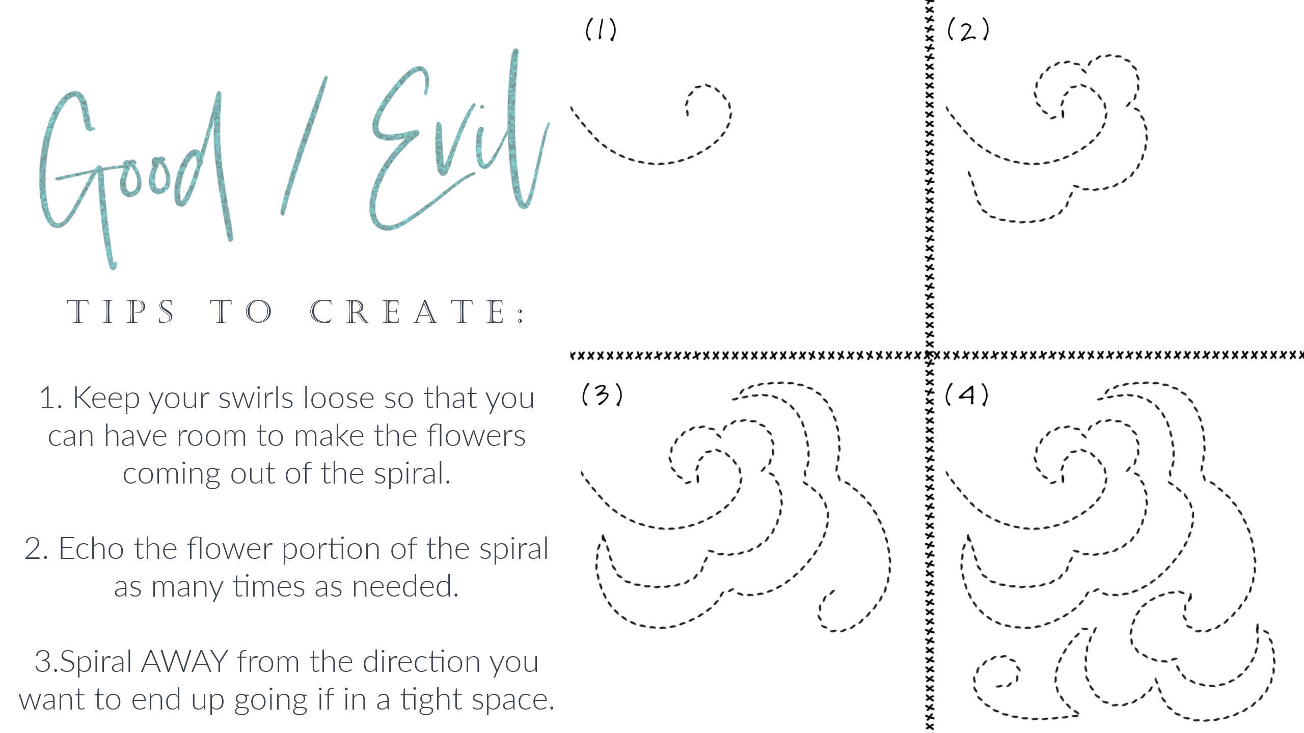 22 How to Free Motion Quilt Floral Spirals Tutorial Video