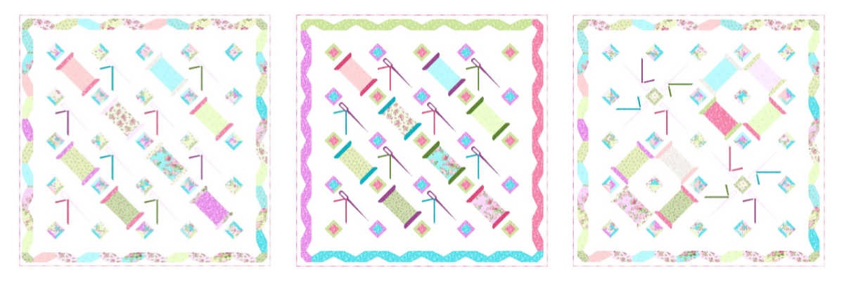 Images Combo Needle Thread Quilt Pattern