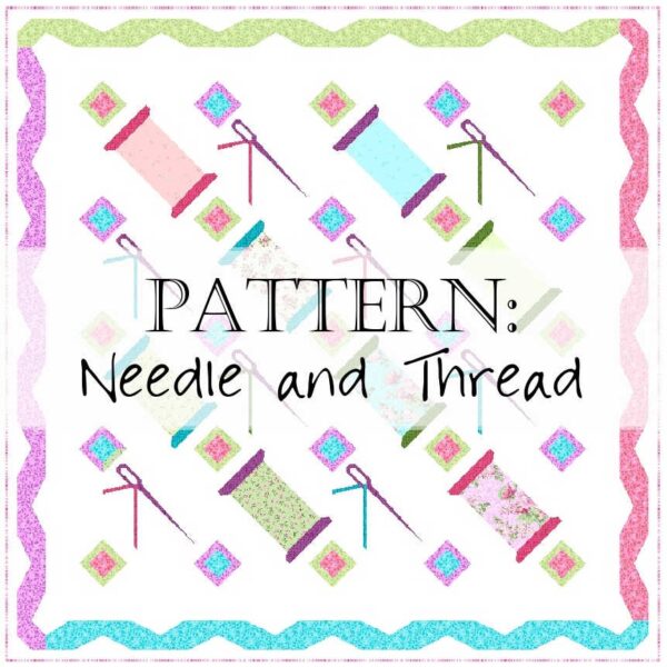 Images Combo Needle Thread Spool Quilt Pattern B