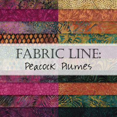 Sneak Peek: Peacock Plumes Fabric by Island Batik