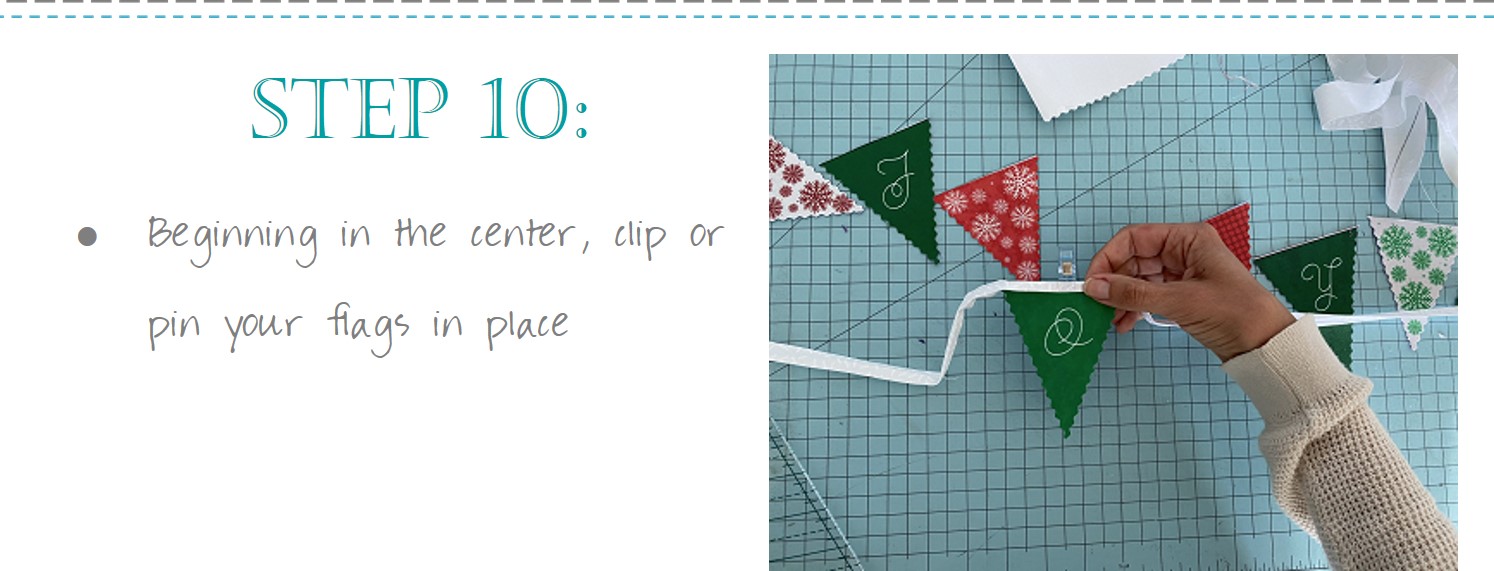 Tutorial How to Make Reversible Bunting for Advent Christmas Lent Easter