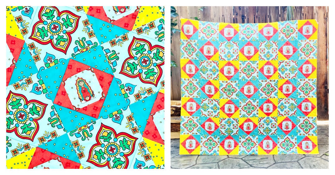 Our Lady of Guadalupe Quilt Pattern and Fabric 4