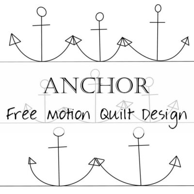 How to Free Motion Quilt Anchor Anchors