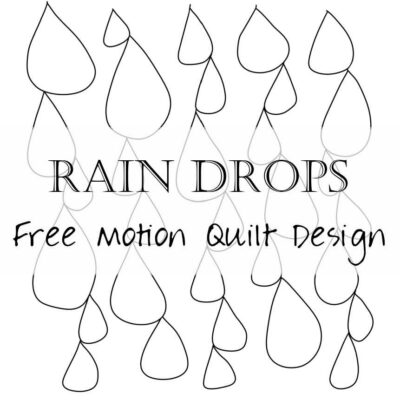 Free Motion Quilting: Rain Drops