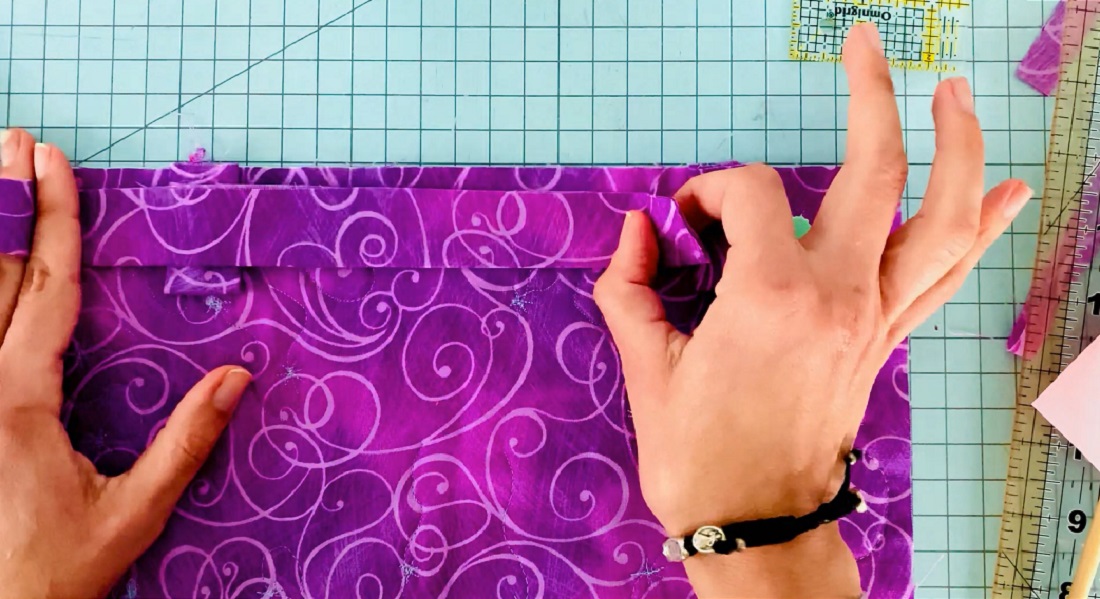 How to Add Hanging Tabs to a Quilt Tutorial with Video Step 7