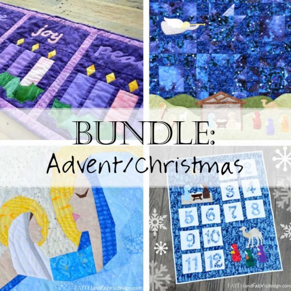 Quilt Pattern Bundle Advent Christmas Header Christian