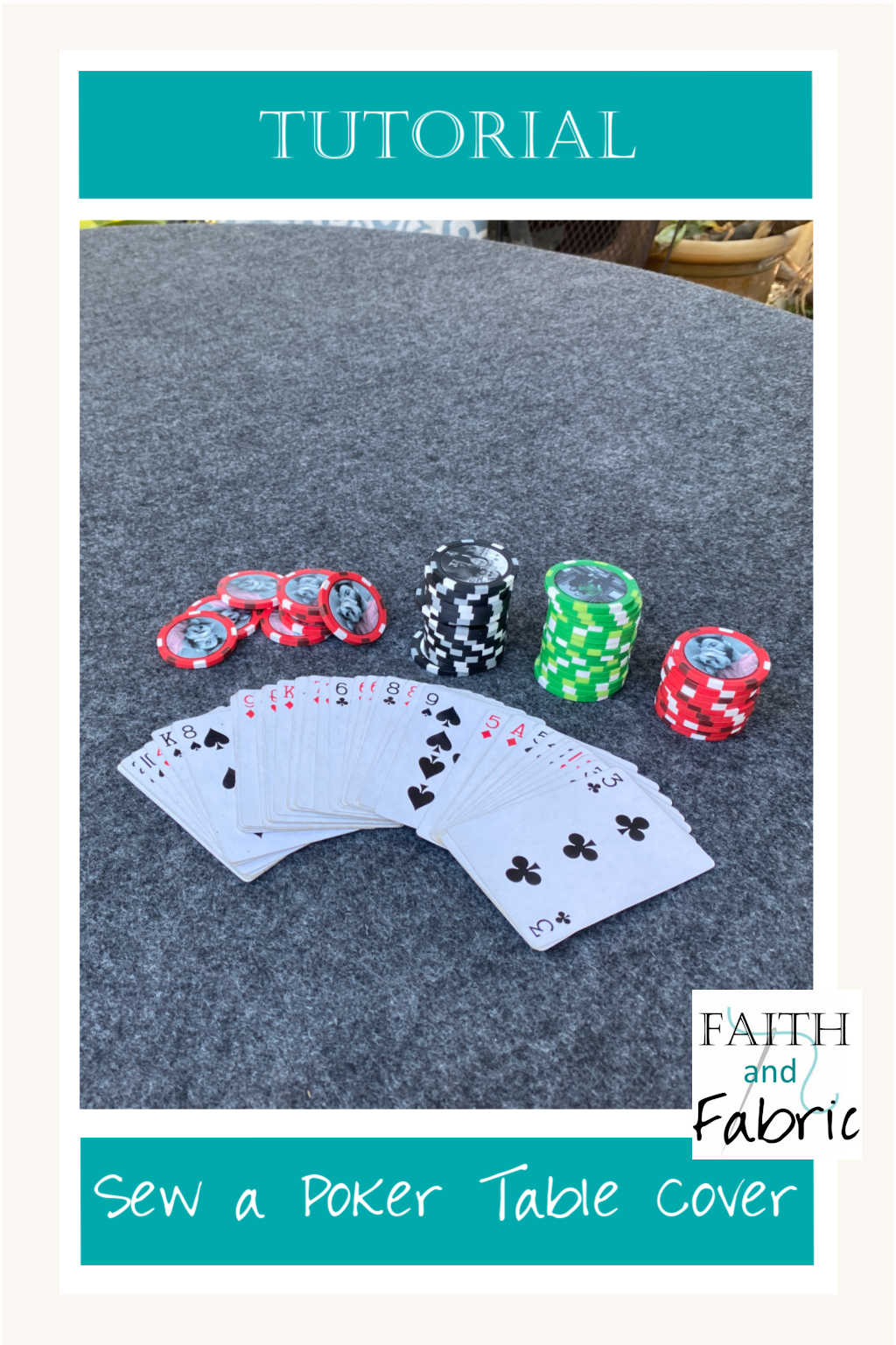 Tutorial: How to Sew a Poker Table Cover (Make a DIY Removable Felt Poker  Table) – Faith and Fabric