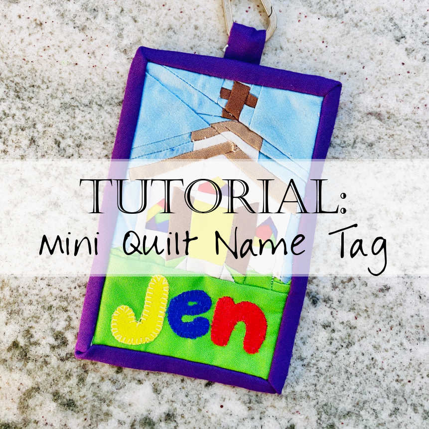 Tutorial How To Make A Quilt Name Tag Faith And Fabric