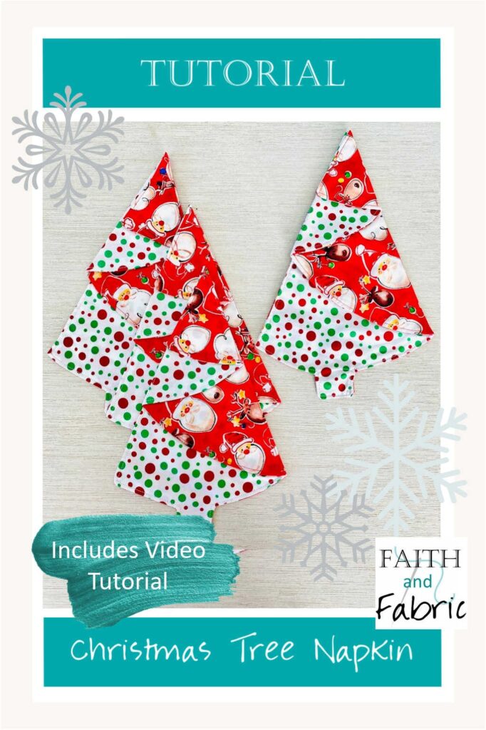 Tutorial: Christmas Tree Napkins – Faith and Fabric