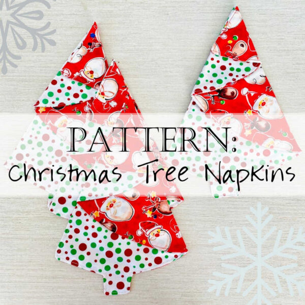 Tutorial How to Make Sew Christmas Tree Napkins Video DIY 5