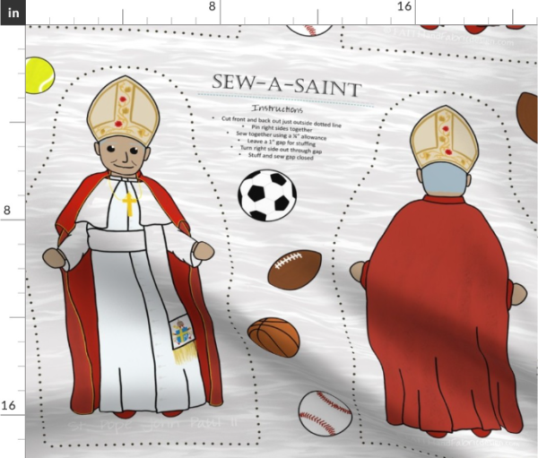 Sew-a-Saint Pope John Paul II Fabric Doll Sew