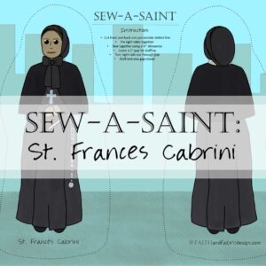 Sew-a-Saint St Frances Cabrini Fabric Doll 3