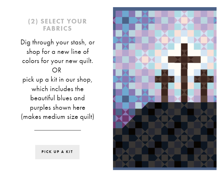 Lent Good Friday Christian Cross Quilt Image Quilt Along Step 2b