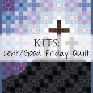 Lent Good Friday Christian Cross Quilt Image Quilt Along Header Kit