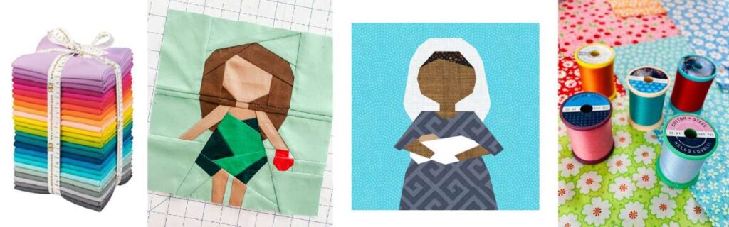 Women of the Bible Quilt Pattern Collage