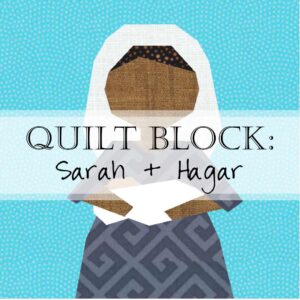 FAF-960 Sarah Hagar Women of the Bible Quilt Block Square