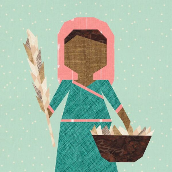 Women of the Bible Quilt Block Ruth Naomi Prints