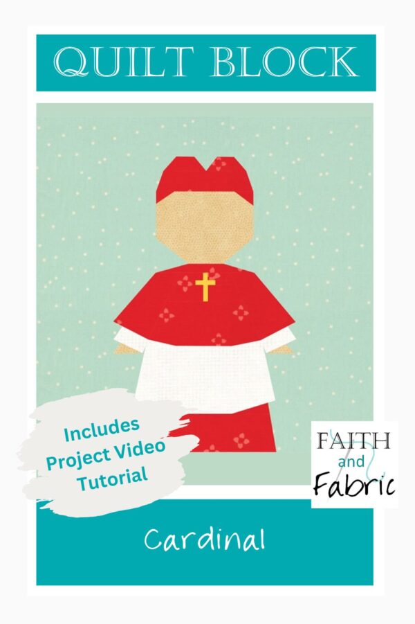Cardinal Quilt Block Pattern Vertical