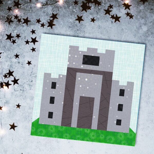 Temple of Jerusalem Quilt Block Holy Monday