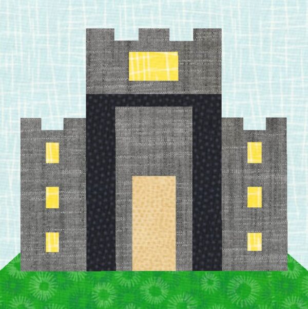 Temple of Jerusalem Quilt Block Holy Monday