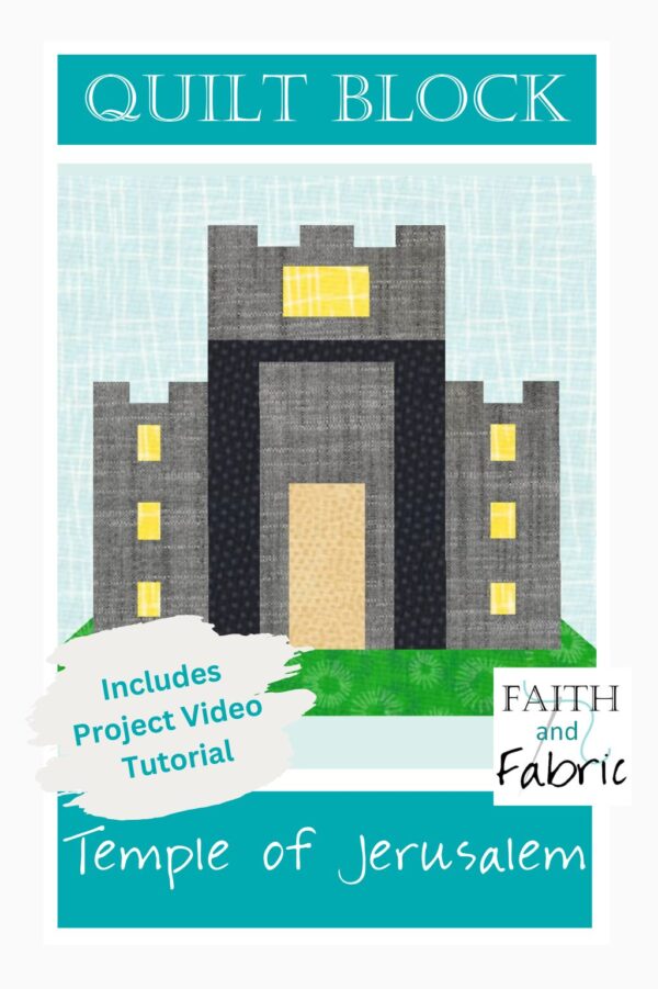 Holy Monday Temple Quilt Block Fabric Final