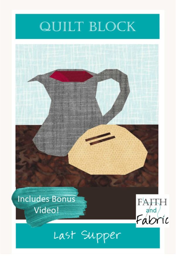 Holy Thursday Last Supper Quilt Block Pattern 2