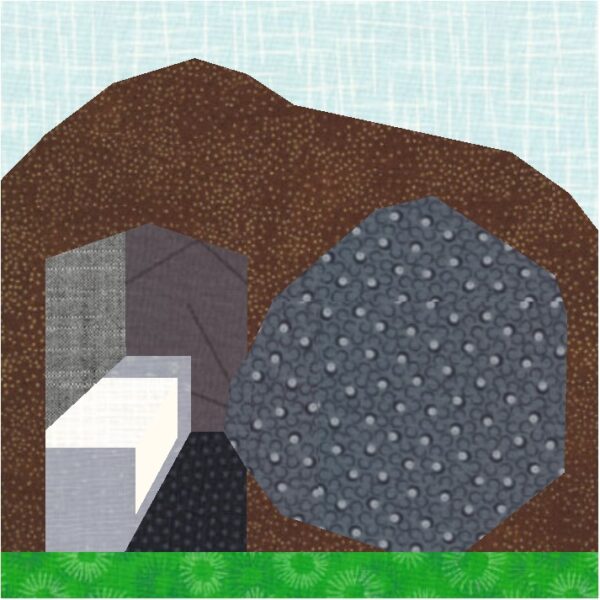 Quilt Block Easter Sunday Empty Tomb Fabric Prints Pattern