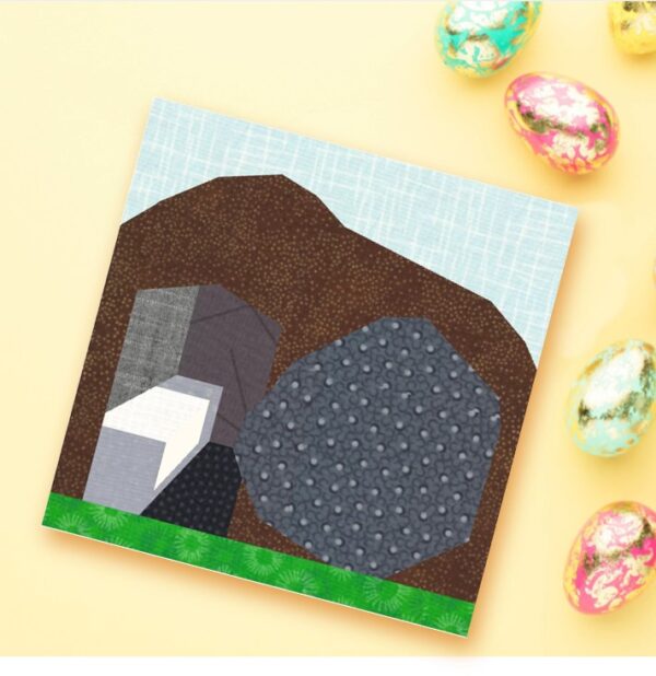 Quilt Block Easter Sunday Empty Tomb Fabric Prints Pattern