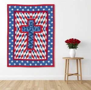 Faith and Freedom Christian Quilt Pattern Hanging Room