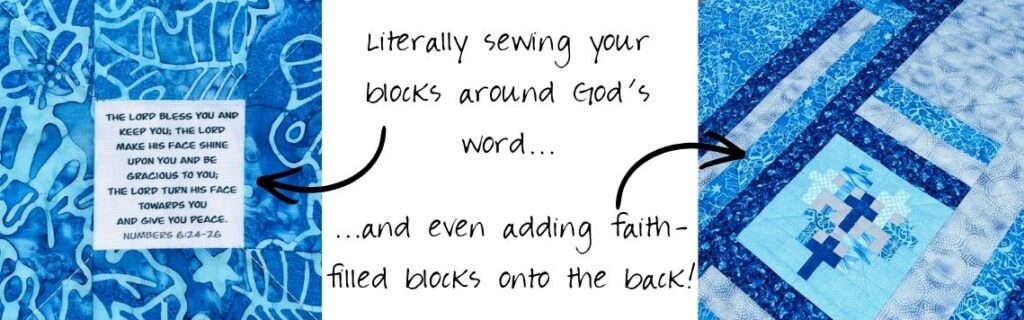 Beginner Christian Scripture Quilt Tutorial Pattern Video 5